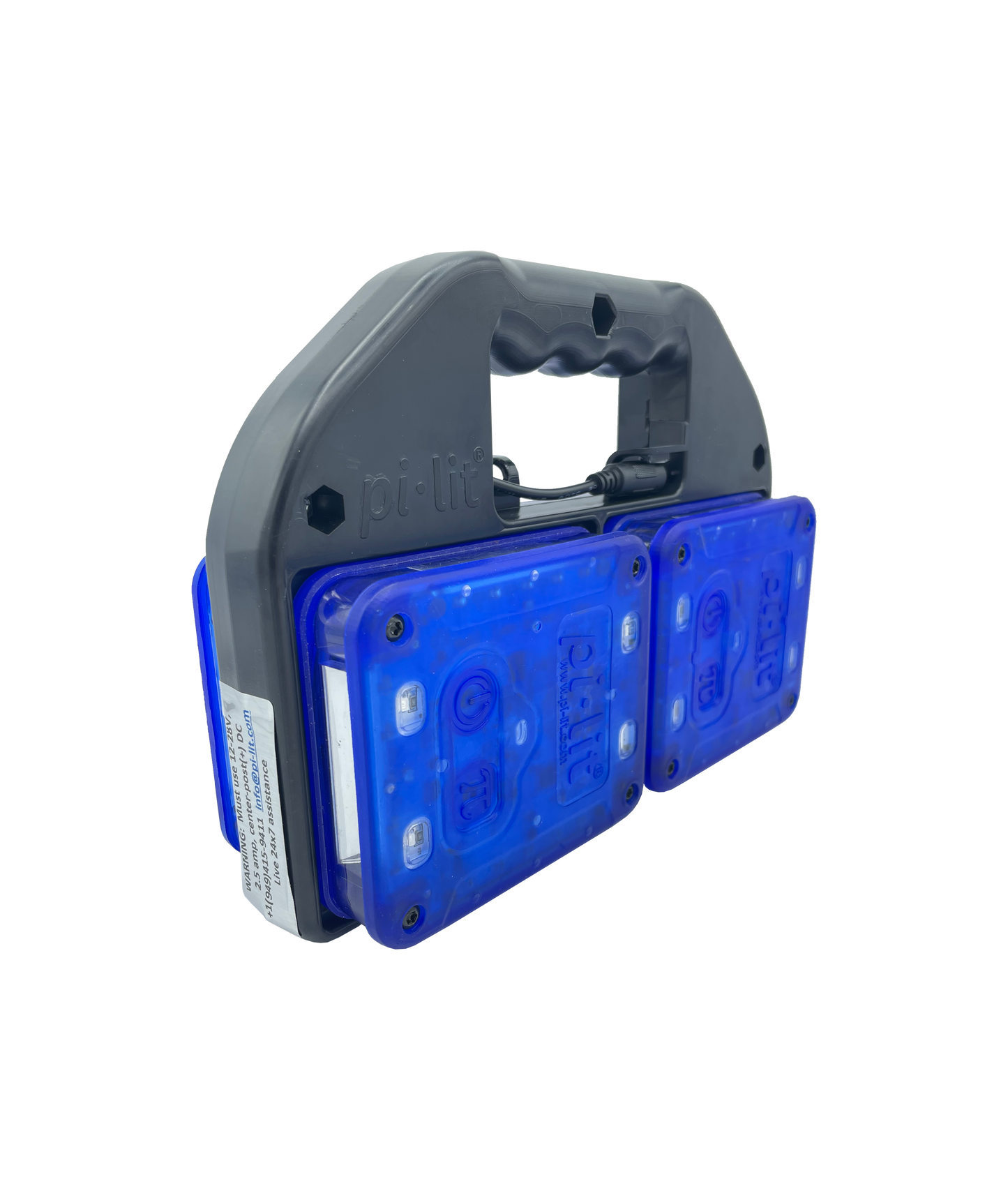 Pi-lit® “Professional” Rechargeable 4 Flare Set Blue