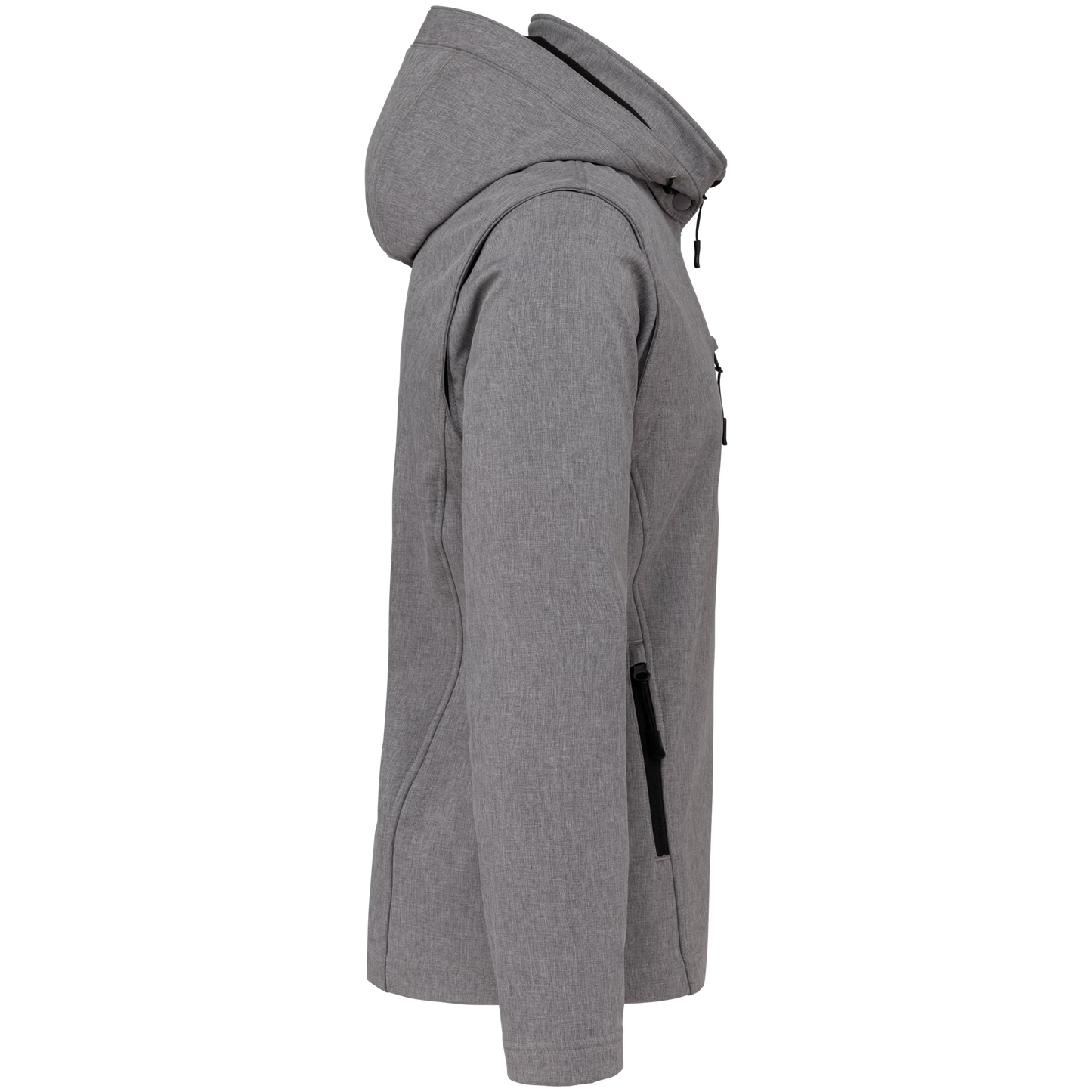 K422 - 3-laags uniseks softshell jas met afneembare capuchon en mouwen