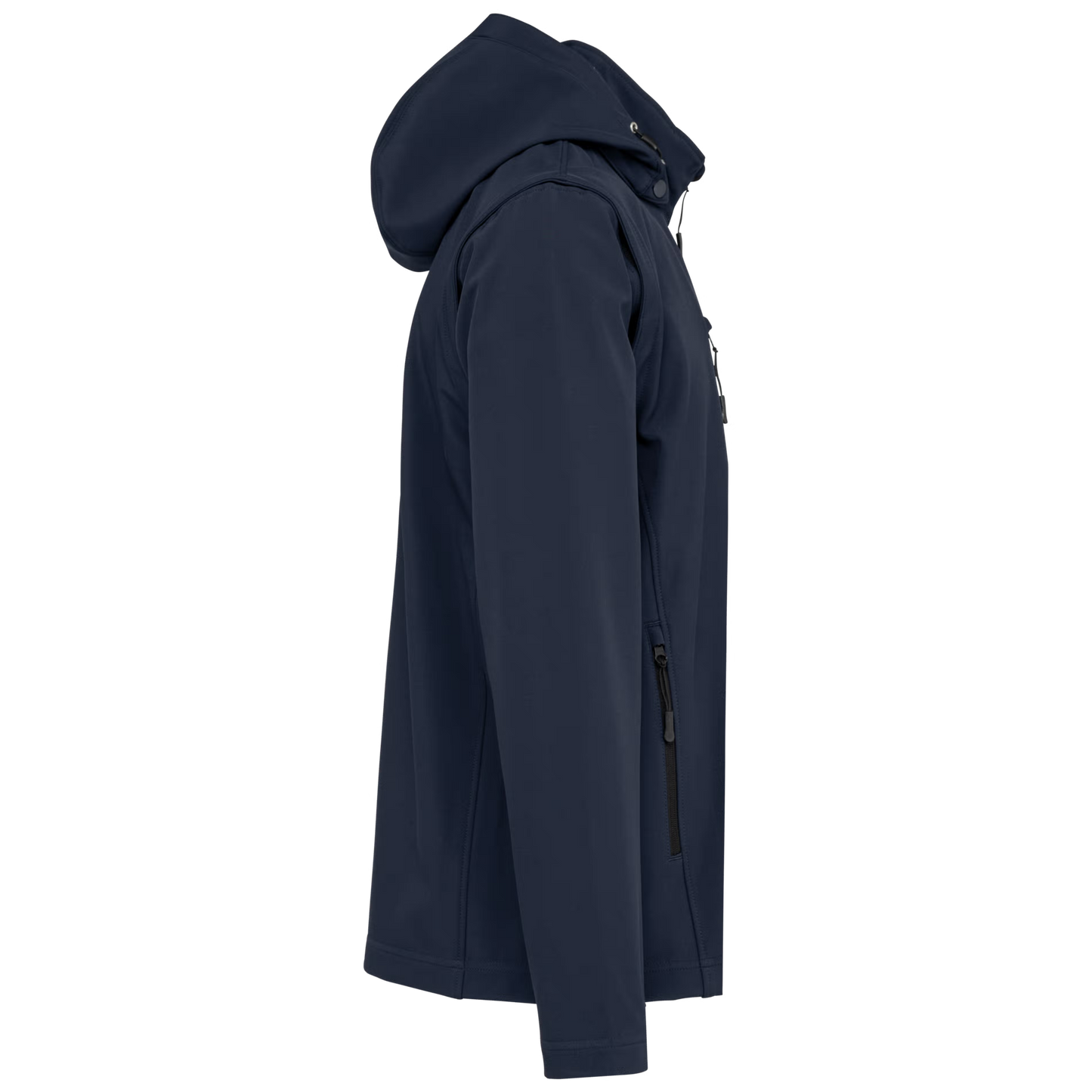 K422 - 3-laags uniseks softshell jas met afneembare capuchon en mouwen