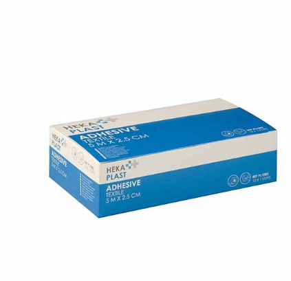 Heka - Hechtpleister "Plast" 2.5cm x 5m - per stuk