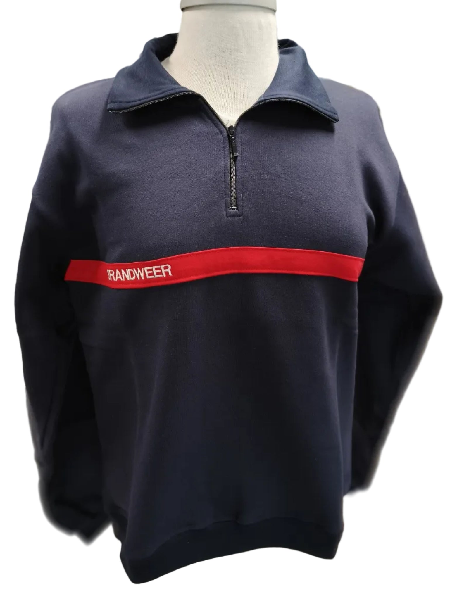 Sweater met ritskraag Brandweer - Camionneur