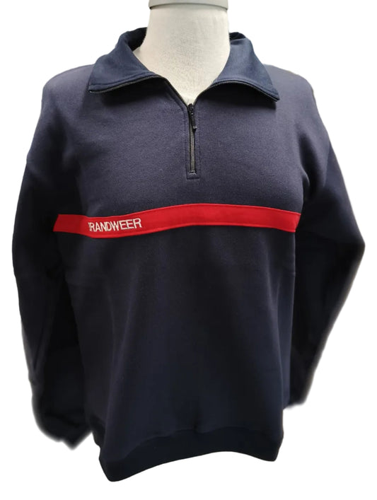 Sweater met ritskraag Brandweer - Camionneur