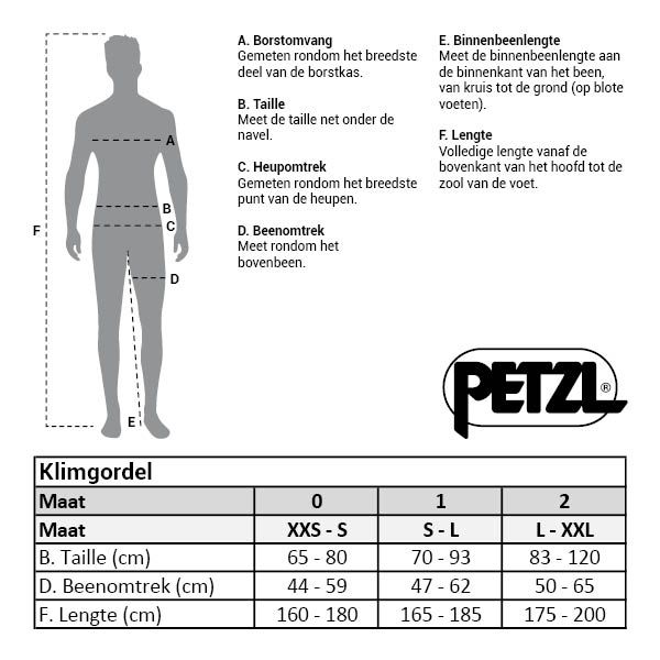 Petzl - FALCON® Zitgordel (Zwart/Geel)