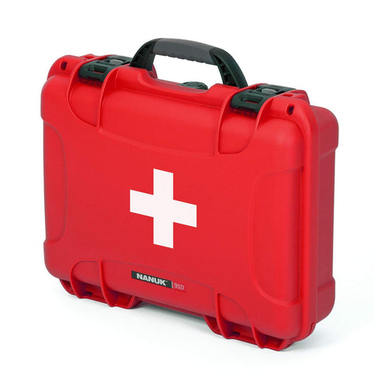 NANUK 910 - EHBO waterdichte case - Rood (leeg)