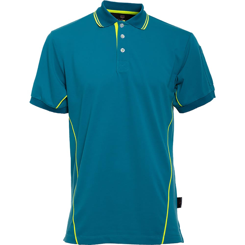 Rescuewear - Poloshirt Basic blauw/geel