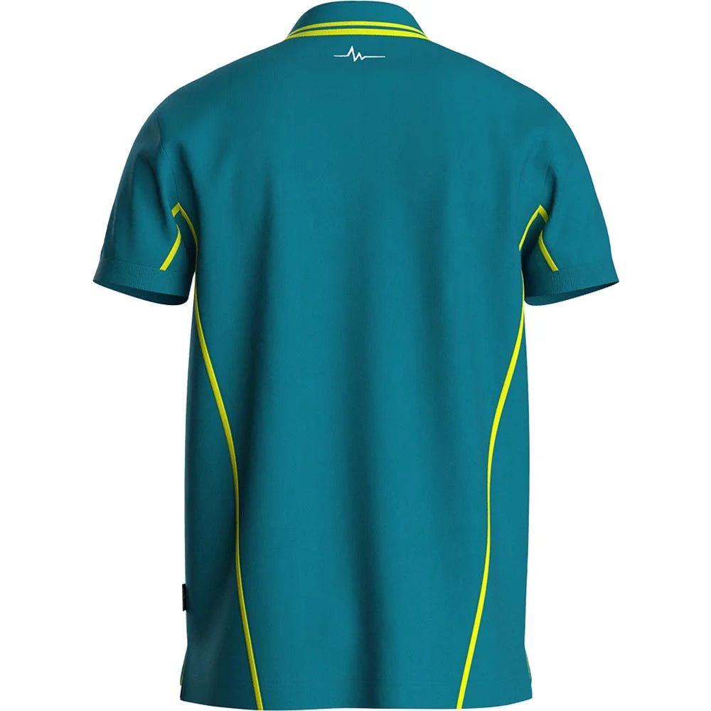 Rescuewear - Poloshirt Basic blauw/geel