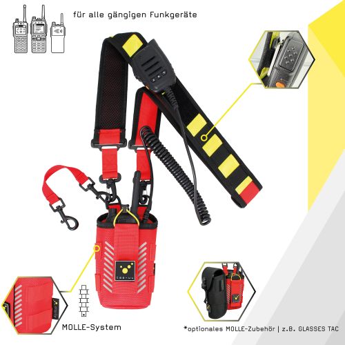 TEE-UU - Channel Radio Holster (Red)