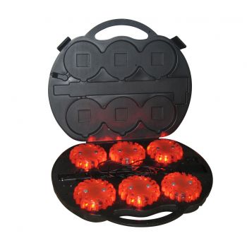Megaflare flash light box - box 6 stuks - Oranje