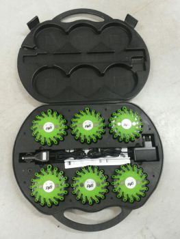 Megaflare flash light box - box 6 stuks - Groen