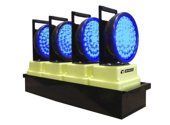 Gesynchroniseerde LED lampen Blauw